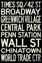 Subway Station Signs Posters Prints Paintings Wall Art For Sale Allposters Com