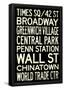 New York City Subway Style Vintage Travel Poster-null-Framed Poster
