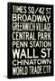 New York City Subway Style Vintage Travel Poster-null-Framed Poster