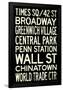 New York City Subway Style Vintage Travel Poster-null-Framed Poster