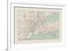 New York City Transportation Map-The Vintage Collection-Framed Giclee Print