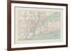 New York City Transportation Map-The Vintage Collection-Framed Giclee Print