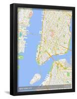 New York City, United States of America Map-null-Framed Poster