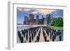 New York City, USA City Skyline on the East River-Sean Pavone-Framed Photographic Print