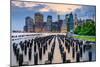 New York City, USA City Skyline on the East River-Sean Pavone-Mounted Photographic Print
