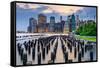 New York City, USA City Skyline on the East River-Sean Pavone-Framed Stretched Canvas
