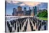 New York City, USA City Skyline on the East River-Sean Pavone-Stretched Canvas