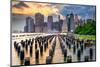 New York City, USA City Skyline on the East River.-Sean Pavone-Mounted Photographic Print