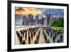 New York City, USA City Skyline on the East River.-Sean Pavone-Framed Photographic Print