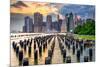 New York City, USA City Skyline on the East River.-Sean Pavone-Mounted Photographic Print