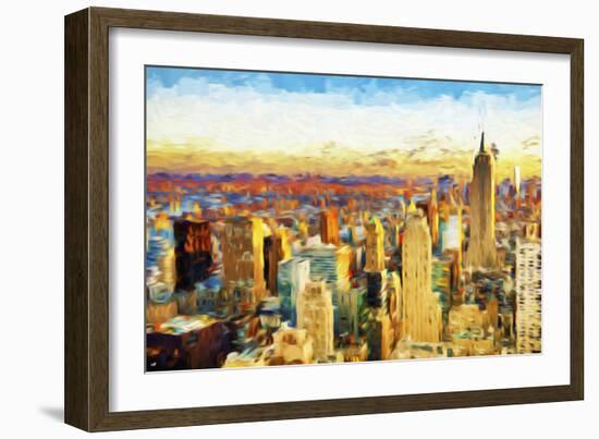 New York City V - In the Style of Oil Painting-Philippe Hugonnard-Framed Giclee Print