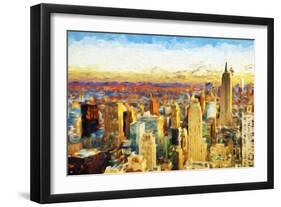 New York City V - In the Style of Oil Painting-Philippe Hugonnard-Framed Giclee Print