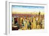 New York City V - In the Style of Oil Painting-Philippe Hugonnard-Framed Giclee Print