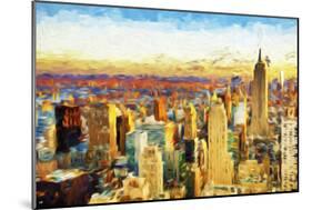 New York City V - In the Style of Oil Painting-Philippe Hugonnard-Mounted Giclee Print