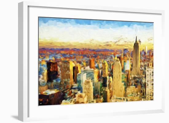 New York City V - In the Style of Oil Painting-Philippe Hugonnard-Framed Giclee Print