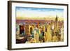 New York City V - In the Style of Oil Painting-Philippe Hugonnard-Framed Giclee Print