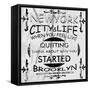 New York City Vector Art-emeget-Framed Stretched Canvas