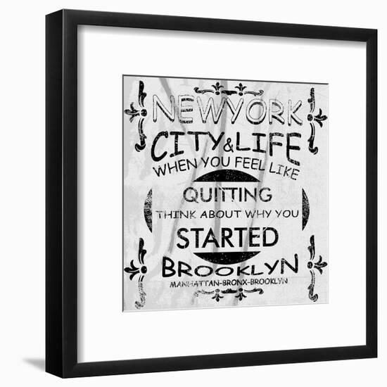 New York City Vector Art-emeget-Framed Art Print