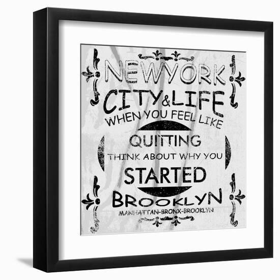 New York City Vector Art-emeget-Framed Art Print