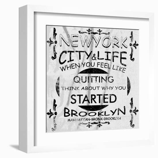 New York City Vector Art-emeget-Framed Art Print