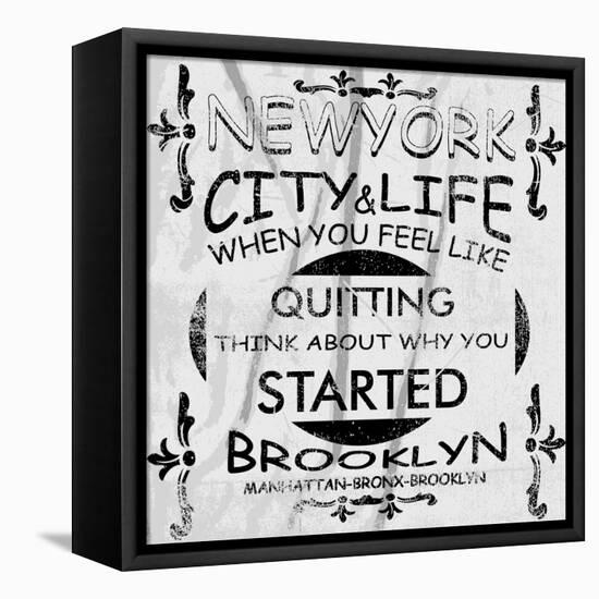 New York City Vector Art-emeget-Framed Stretched Canvas