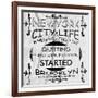 New York City Vector Art-emeget-Framed Art Print