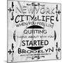 New York City Vector Art-emeget-Mounted Art Print