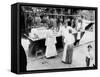 New York City, Vendor with Wares Displayed, Little Italy, 1900s-null-Framed Stretched Canvas