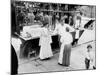 New York City, Vendor with Wares Displayed, Little Italy, 1900s-null-Mounted Art Print