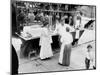 New York City, Vendor with Wares Displayed, Little Italy, 1900s-null-Mounted Art Print