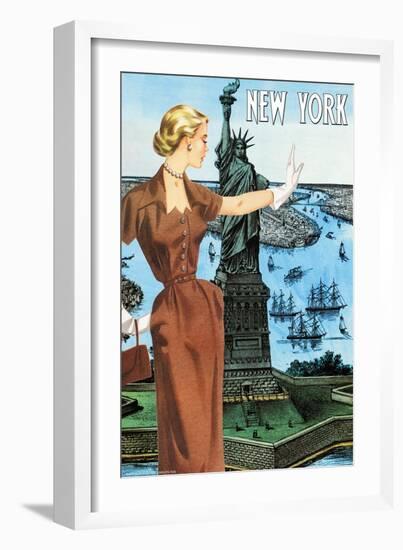 New York City Visit I-null-Framed Art Print