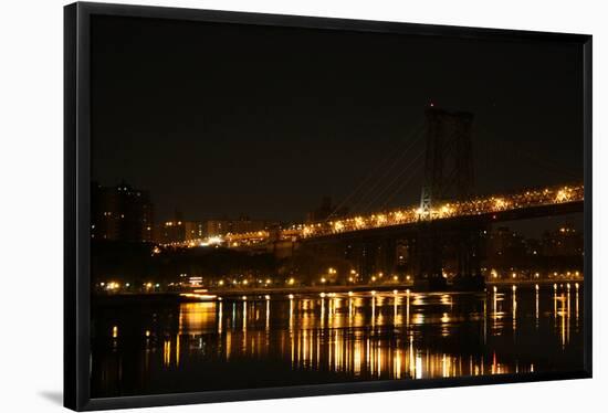 New York City Williamsburg Bridge Photo Print Poster-null-Framed Poster