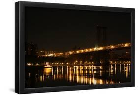 New York City Williamsburg Bridge Photo Print Poster-null-Framed Poster