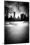 New York City Winter Skyline Nº2-Guilherme Pontes-Mounted Giclee Print