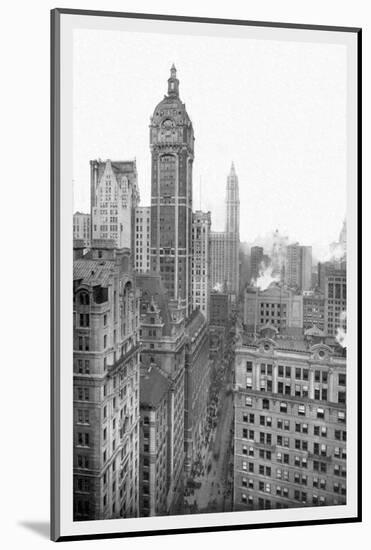 New York City with Singer Tower, 1911-Moses King-Mounted Photo