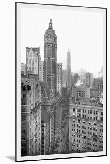 New York City with Singer Tower, 1911-Moses King-Mounted Photo