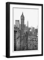 New York City with Singer Tower, 1911-Moses King-Framed Art Print