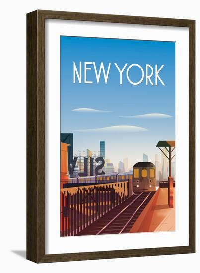 New York City-Omar Escalante-Framed Art Print