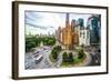 New York Cityscape at Columbus Circle in Manhattan.-SeanPavonePhoto-Framed Photographic Print