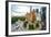 New York Cityscape at Columbus Circle in Manhattan.-SeanPavonePhoto-Framed Photographic Print