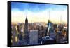 New York Cityscape III-Philippe Hugonnard-Framed Stretched Canvas