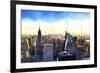 New York Cityscape III-Philippe Hugonnard-Framed Giclee Print