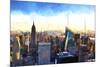 New York Cityscape III-Philippe Hugonnard-Mounted Giclee Print