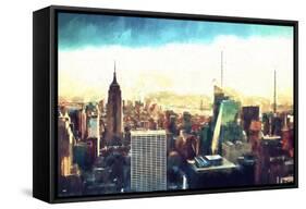 New York Cityscape IV-Philippe Hugonnard-Framed Stretched Canvas