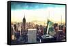 New York Cityscape IV-Philippe Hugonnard-Framed Stretched Canvas