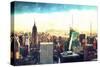 New York Cityscape IV-Philippe Hugonnard-Stretched Canvas