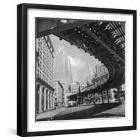 New York Cityscape, Sunday-The Chelsea Collection-Framed Giclee Print