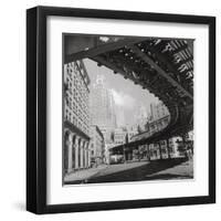 New York Cityscape, Sunday-The Chelsea Collection-Framed Giclee Print