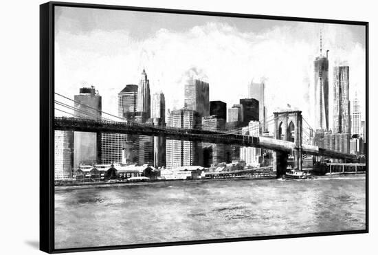 New York Cityscape-Philippe Hugonnard-Framed Stretched Canvas