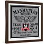 New York College Graphic Design for T-Shirt-emeget-Framed Art Print